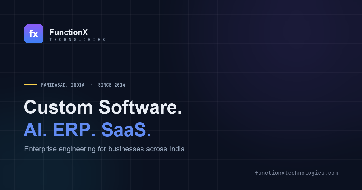 FunctionX Technologies: Custom Software, AI & Web Development Company